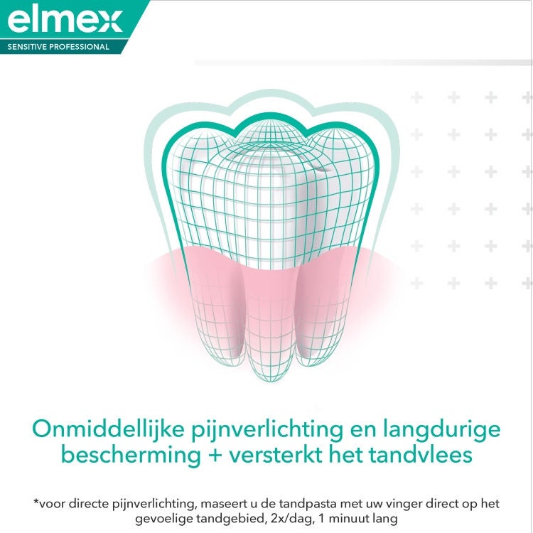 Onmiddellijke pijmverlichting en langduringe bescherming + versterkt het tandvlees