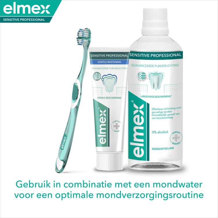 Gebruik in combinatie met een mondwater voor een optimale mondverzorgingsroutine